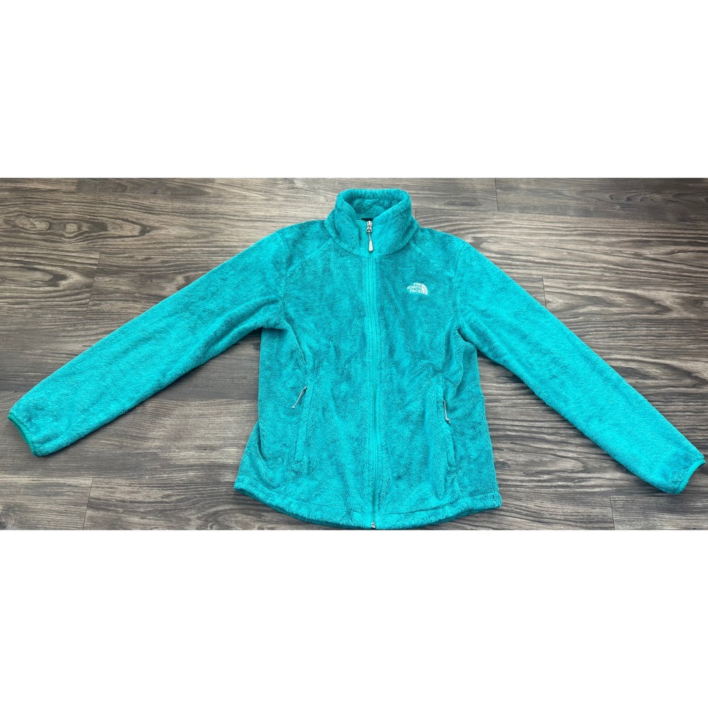 The North Face Osito 2 Full Zip Fleece Jacket Teal Blue Women Small